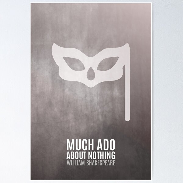 Sigh No More - Minimalist Much Ado About Nothing Poster   product Offical ado Merch